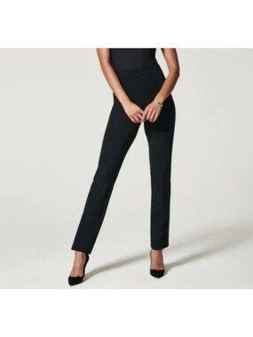 Spanx Black Slim Fit Stretch Pants Womens Medium